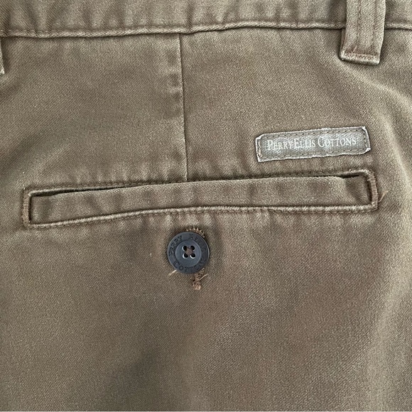 Perry Ellis Cottons brown pants 42x30 - Picture 3 of 6